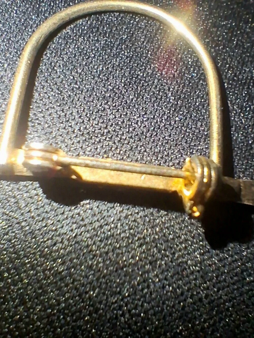 Gold-Tone Golf Club Brooch Pin for Women